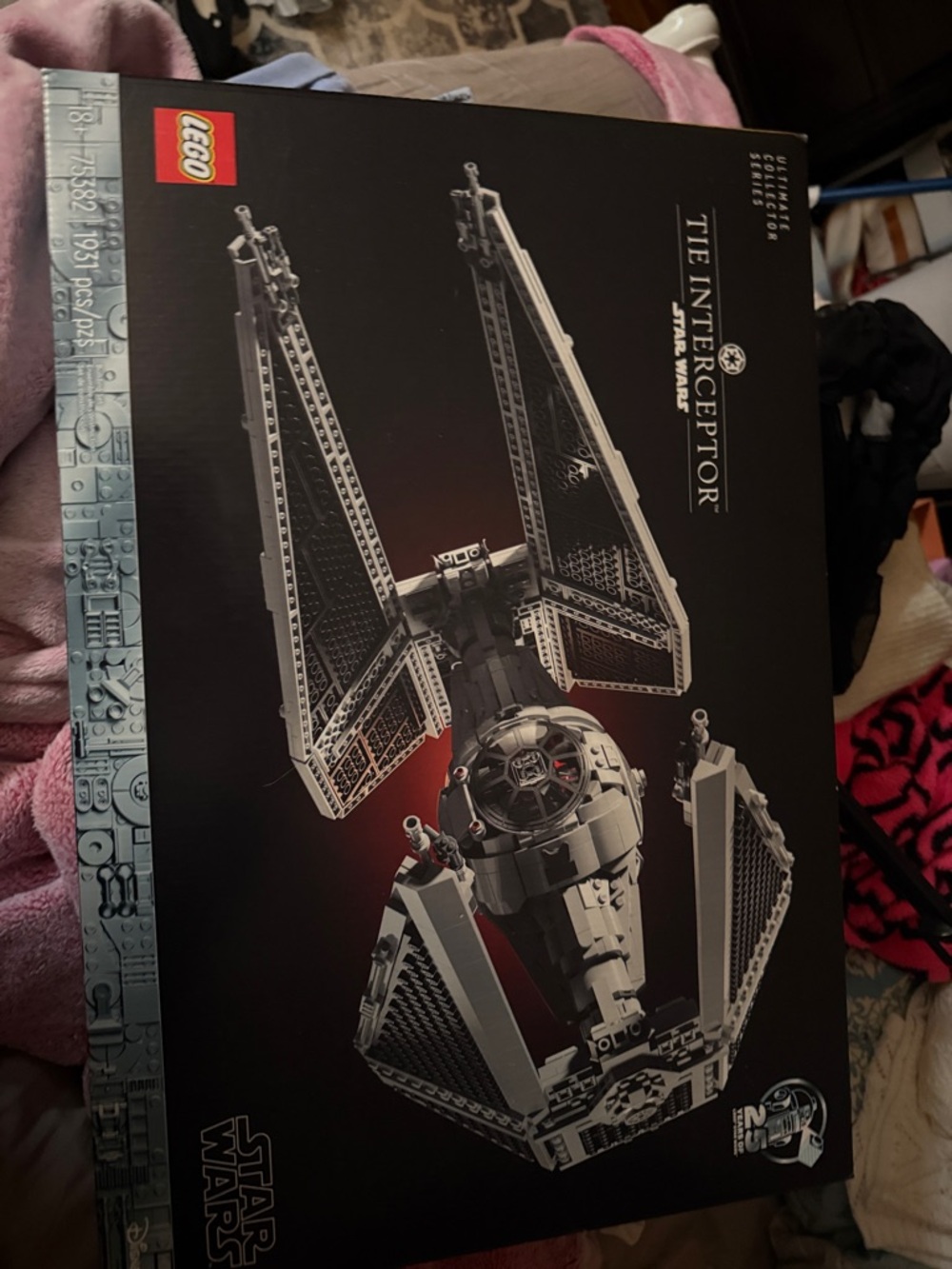 Lego TIE Interceptor Display Model - Black, Gray